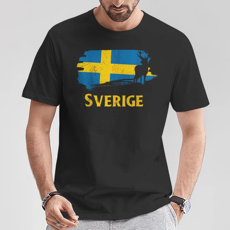 Sweden Sverige Norden Elkiking Scandinavia T-Shirt Lustige Geschenke