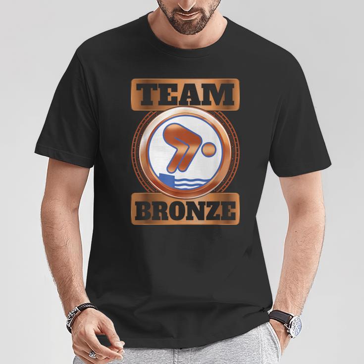 Swimming Badge Bronze Swimmer S T-Shirt Lustige Geschenke