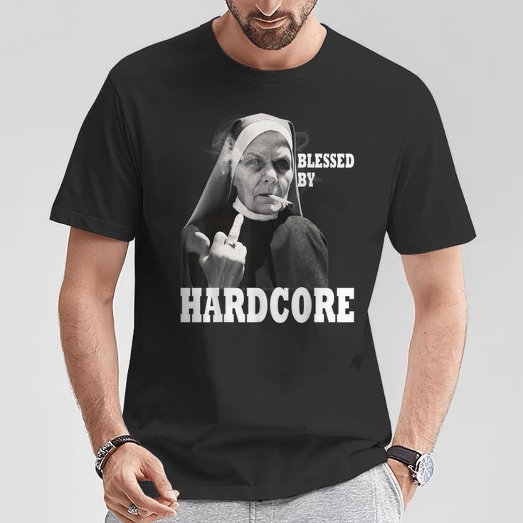 Techno Nun Hardcore Gabber T-Shirt Lustige Geschenke