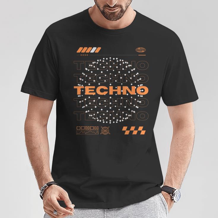 Techno Orb Edm Rave T-Shirt Lustige Geschenke