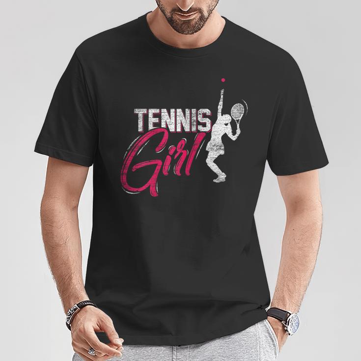 Tennis Player Girls Tennis T-Shirt Lustige Geschenke