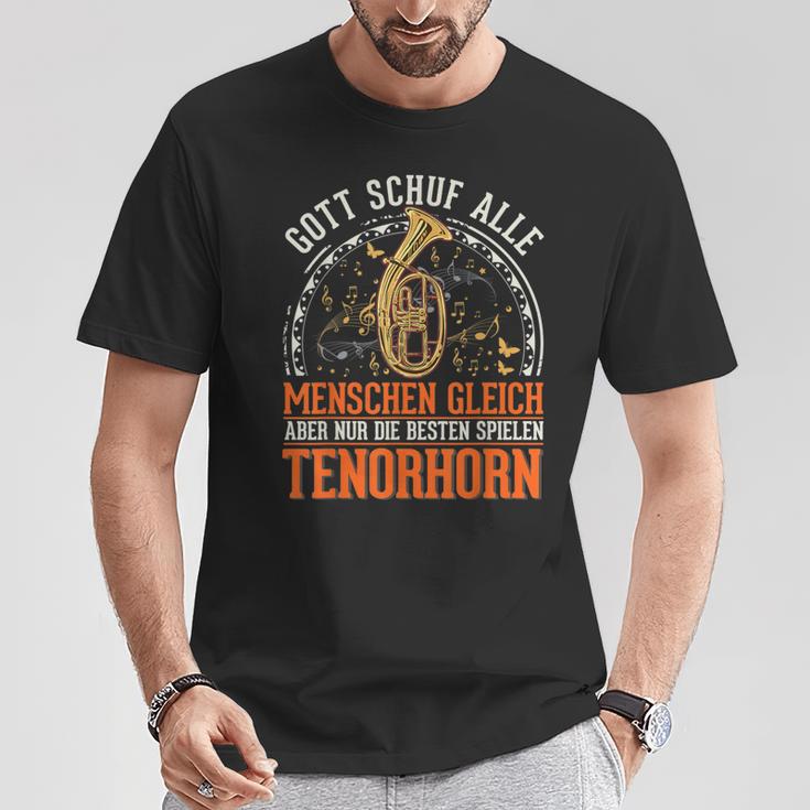 Tenor Horn Gott Tenor Hornist T-Shirt Lustige Geschenke