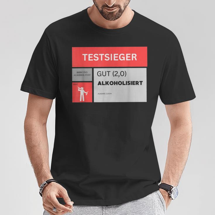 Test Winner Gut Alcoholisiert T-Shirt Lustige Geschenke