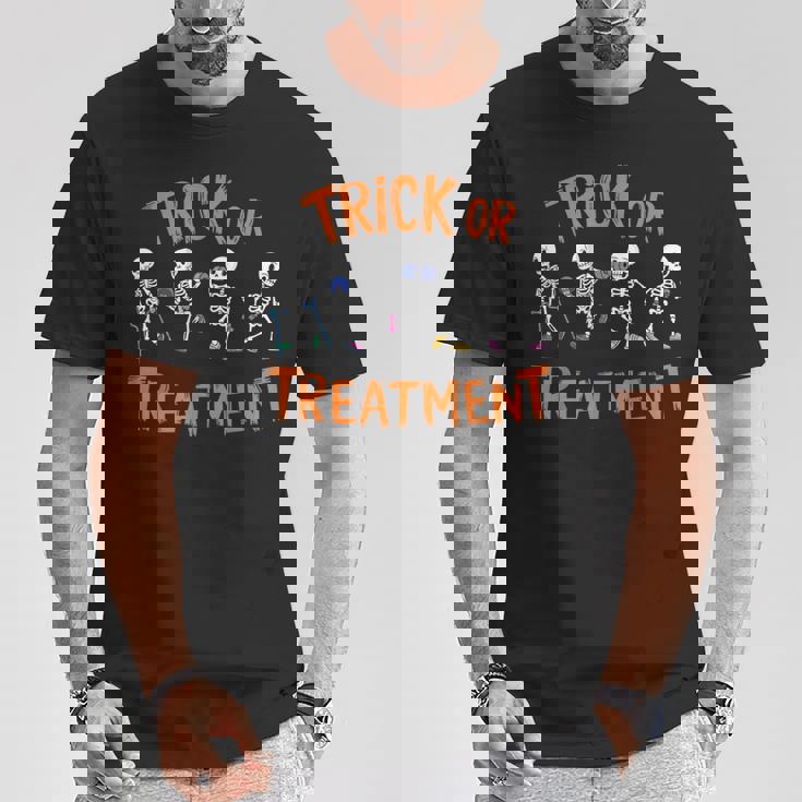 Trick Or Treatment Pt Physical Therapy Therapist Halloween T-Shirt Personalized Gifts