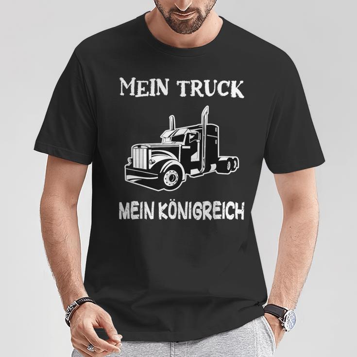 Trucker My Truck My Kingdom Saddle Pull Truck Driver T-Shirt Lustige Geschenke