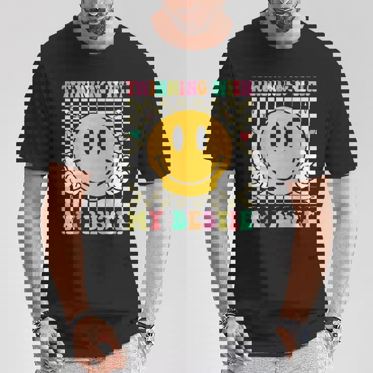 Twinning With My Bestie Twin Matching Twins Day Best Friend T-Shirt Personalized Gifts