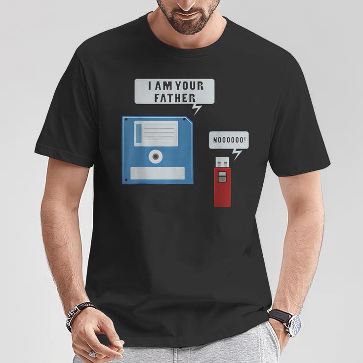 Usb Floppy Disk Geek Computer Nerd T-Shirt Lustige Geschenke