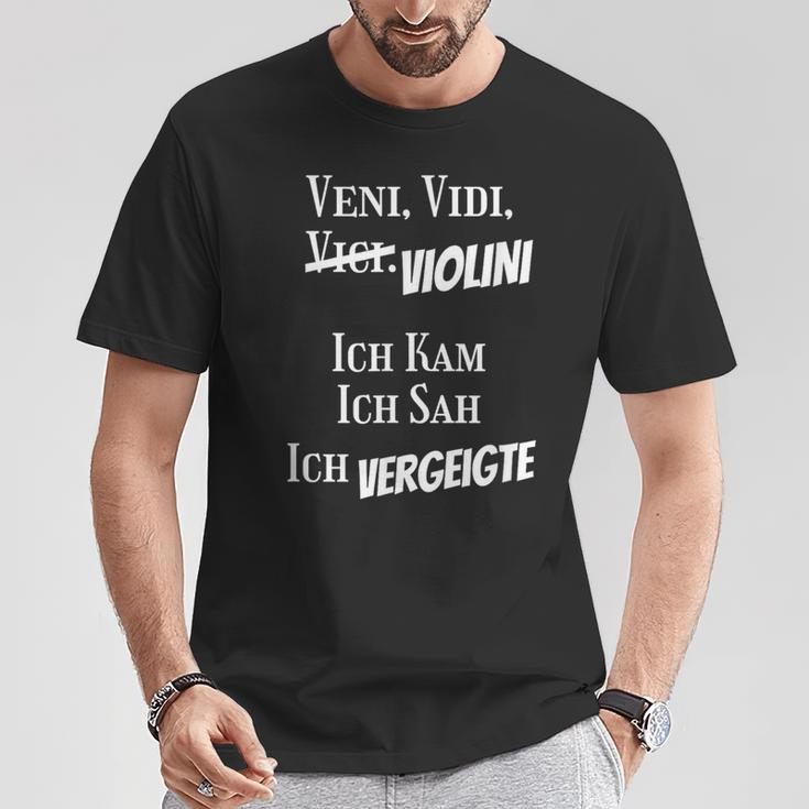 Veniidiiolini Latin Philosophy T-Shirt Lustige Geschenke