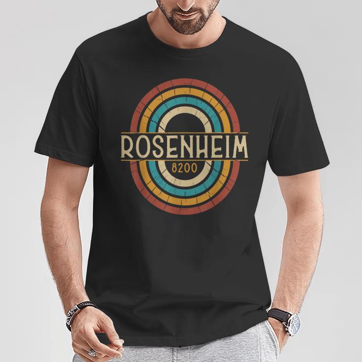 Vintage 8200 Rosenheim Retro Alte Postleitzahl T-Shirt Lustige Geschenke