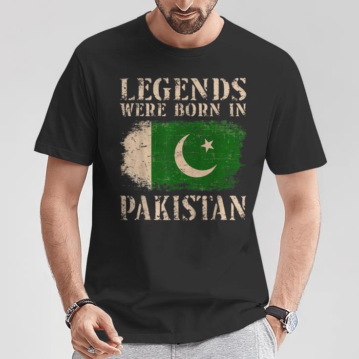 Vintage Pakistan Flag S T-Shirt Lustige Geschenke