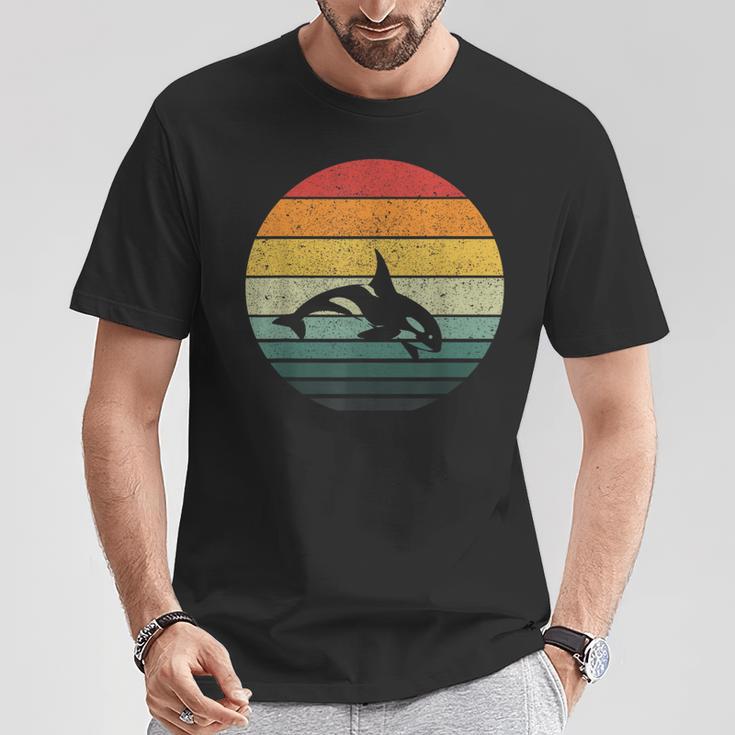 Vintage Orca Retro T-Shirt Lustige Geschenke