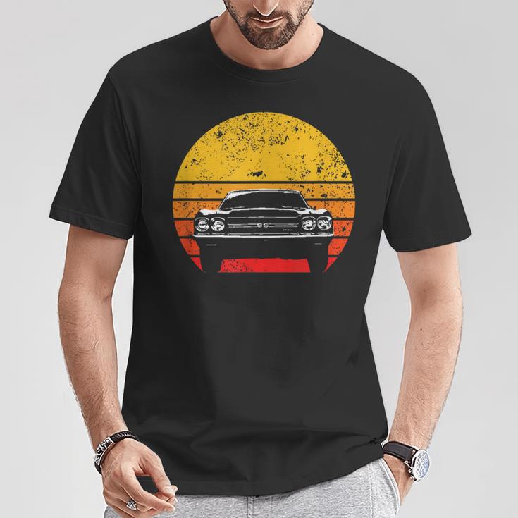 Vintage Retro Muscle Car For8 And Oldtimer Fans T-Shirt Lustige Geschenke