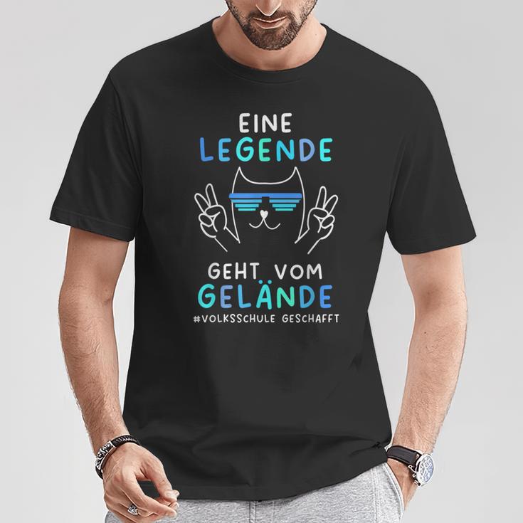 Volksschule 2024 Eine Legende Gehtom Gelände T-Shirt Lustige Geschenke