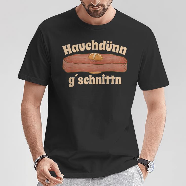 Wafer-Thin Gschnittn Liver Cheese Meat Cheese Buns T-Shirt Lustige Geschenke