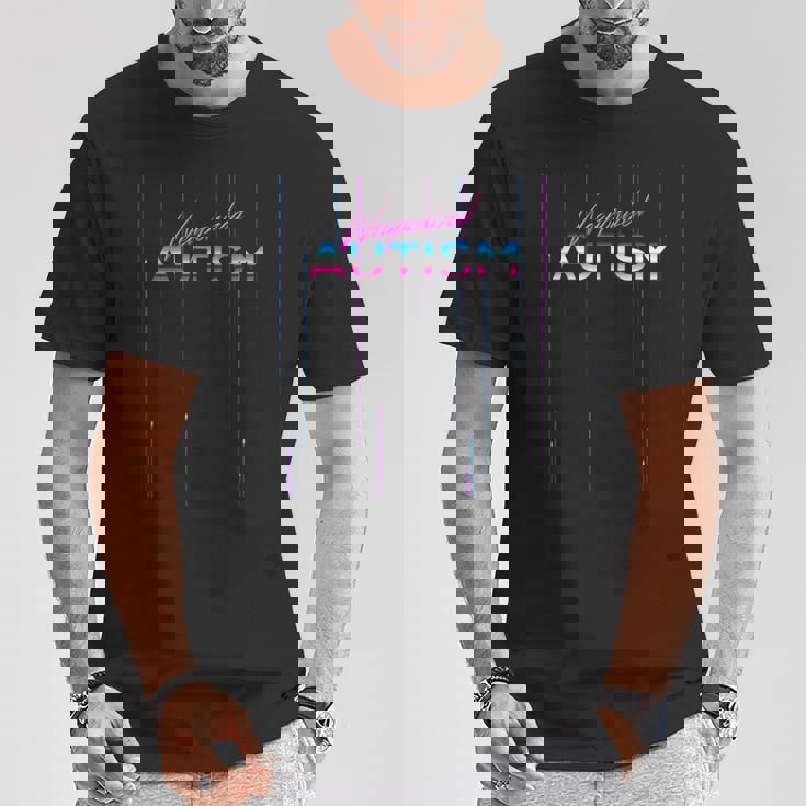 Weaponized Autism Disco Style 80S Aesthetic Meme T-Shirt Personalized Gifts