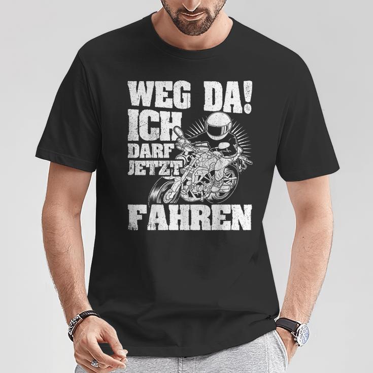 Weg Da Ich Darf Jetzt Fahrerschein Weg Da Ich T-Shirt Lustige Geschenke