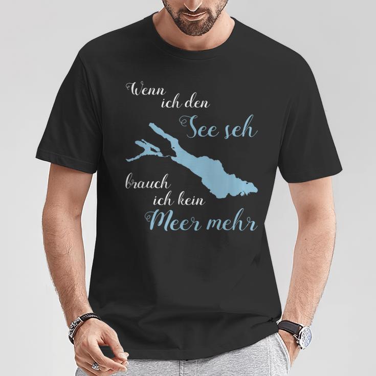 Wenn Ich Den See Use Ich Kein Meer Mehr Bodensee T-Shirt Lustige Geschenke