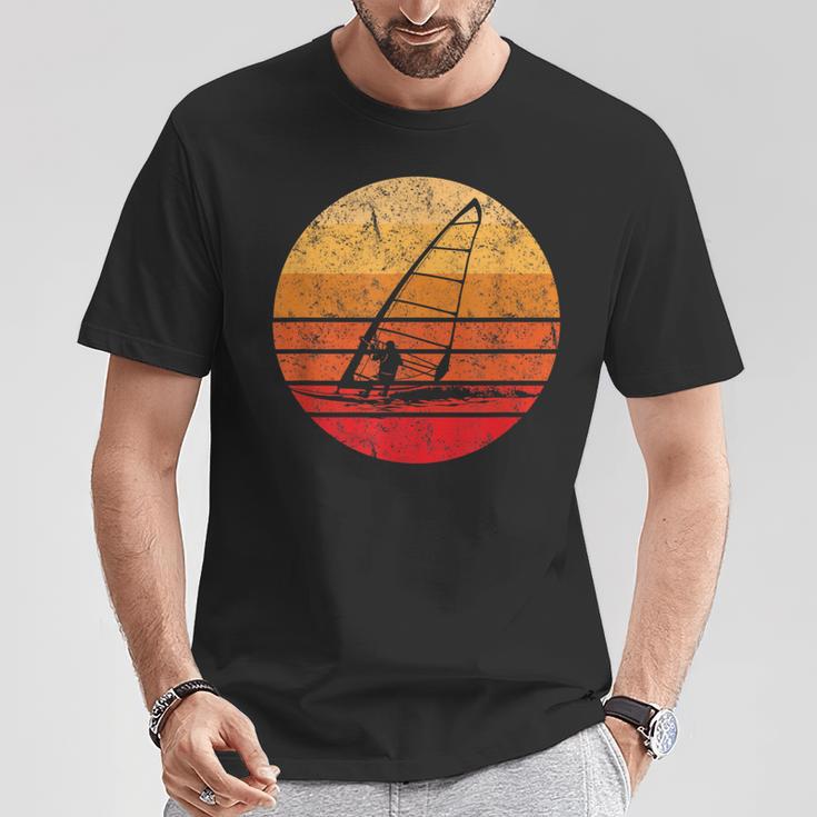 Windsurf Retrointage Sunset T-Shirt Lustige Geschenke