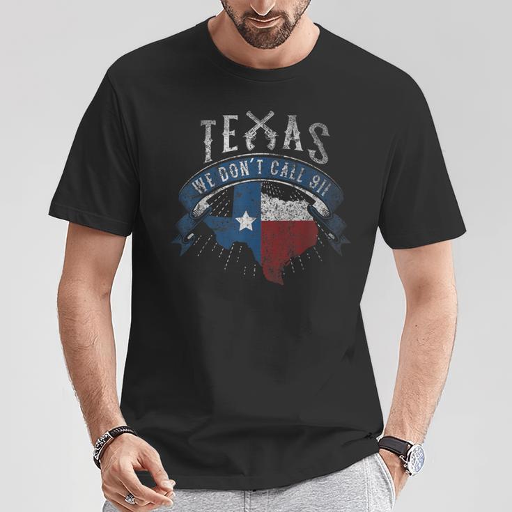 Wir Nennen 911 Texas State Image Nicht T-Shirt Lustige Geschenke