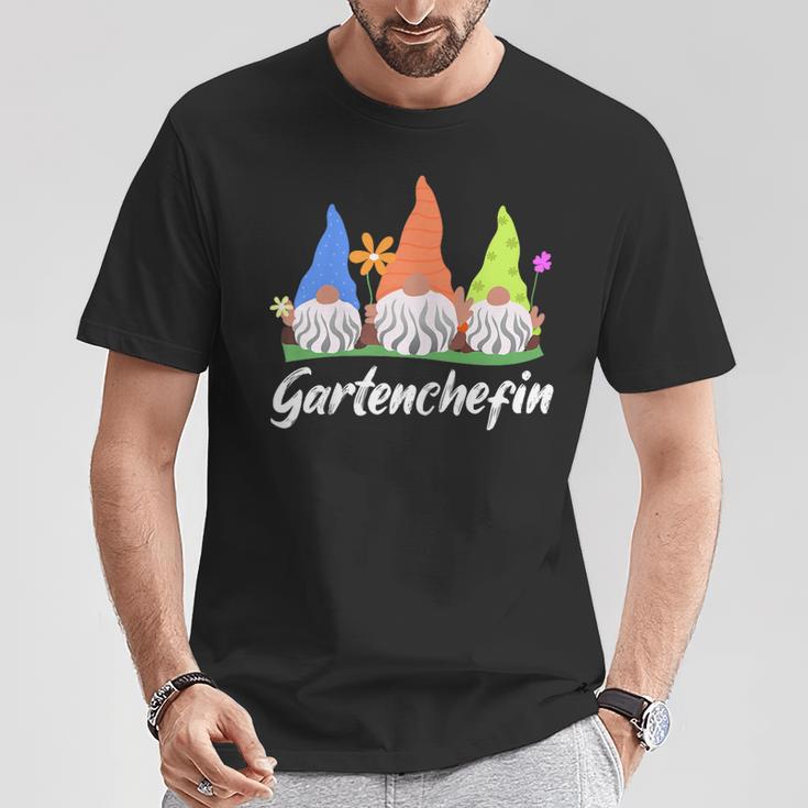 Women's Garden Chef Garden Gnome Gardening For Gardener T-Shirt Lustige Geschenke