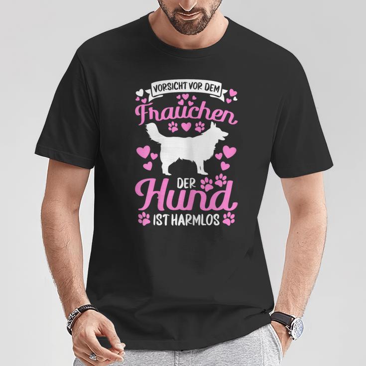 Women's Orsichtor Dem Frauchen Hund Ist Harmlos T-Shirt Lustige Geschenke