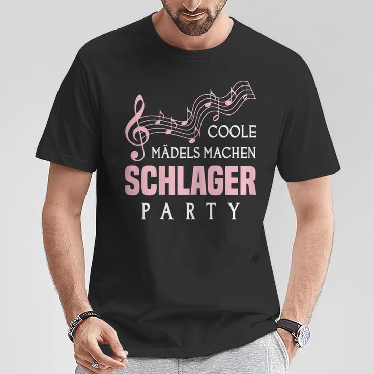 Women's Schlager Hit Party Music Hit Music Quote T-Shirt Lustige Geschenke