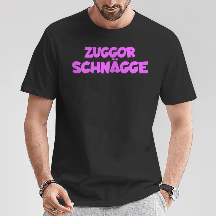 Women's With Zuggorschnägge Zuggorschnägge Motif T-Shirt Lustige Geschenke