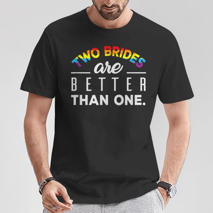 Zwei Brute Sind Besser Than Eine Lgbt T-Shirt Lustige Geschenke