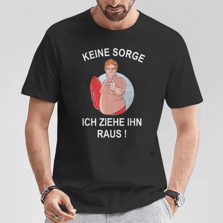 Zweiideutig Bademeister Slogan Keine Sorge Ich Ziehe Ihn Raus T-Shirt Lustige Geschenke