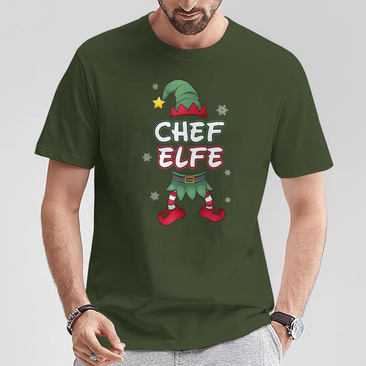 Chef Elf Christmas Outfit Partner Look Christmas T-Shirt Lustige Geschenke