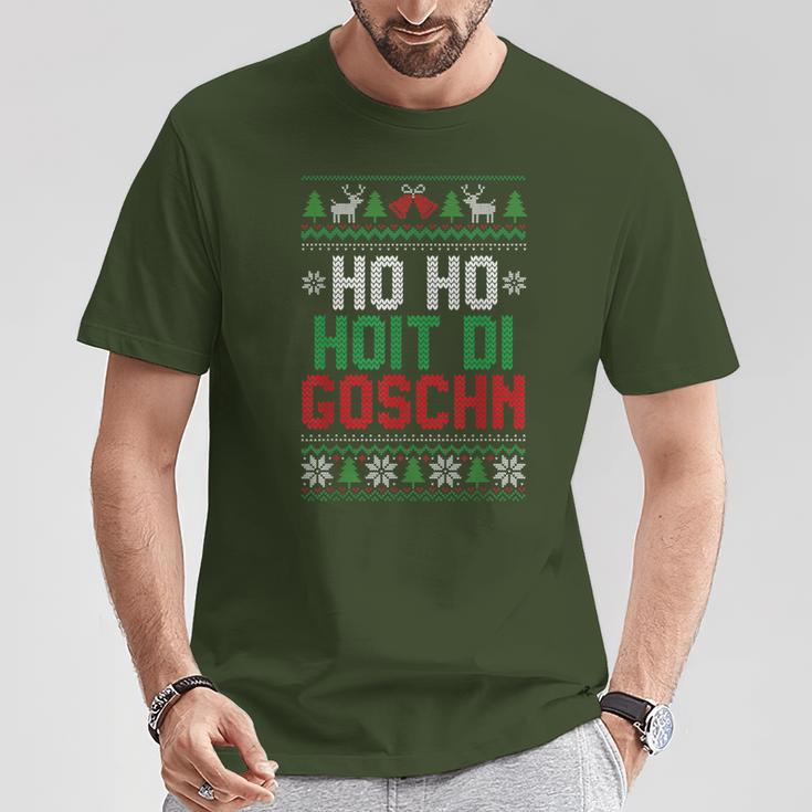 Ho Ho Hoit Di Goschn Ugly Xmas Ugly Christmas T-Shirt Lustige Geschenke