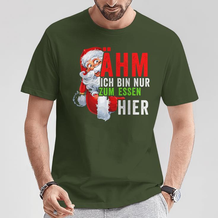 Ich Bin Nur Zum Essen Hier Christmas Women T-Shirt Lustige Geschenke