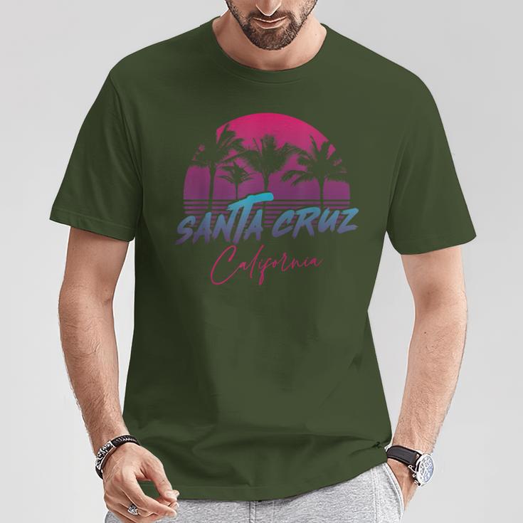 Santa Cruz Ca Retroaporwave 80S 90S T-Shirt Lustige Geschenke