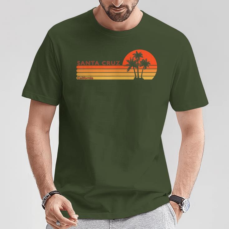 Santa Cruz California Retro Sunsetintage T-Shirt Lustige Geschenke