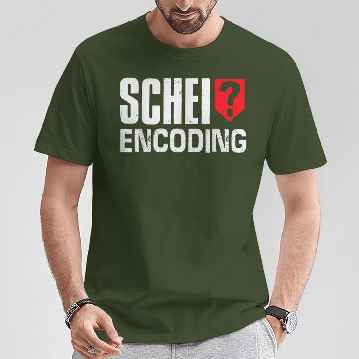 Schei Encoding Christmas Itler Nerd T-Shirt Lustige Geschenke