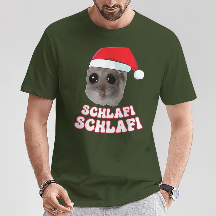 Schlafi Schlafi Hamster Hamstie Christmas Sleep T-Shirt Lustige Geschenke