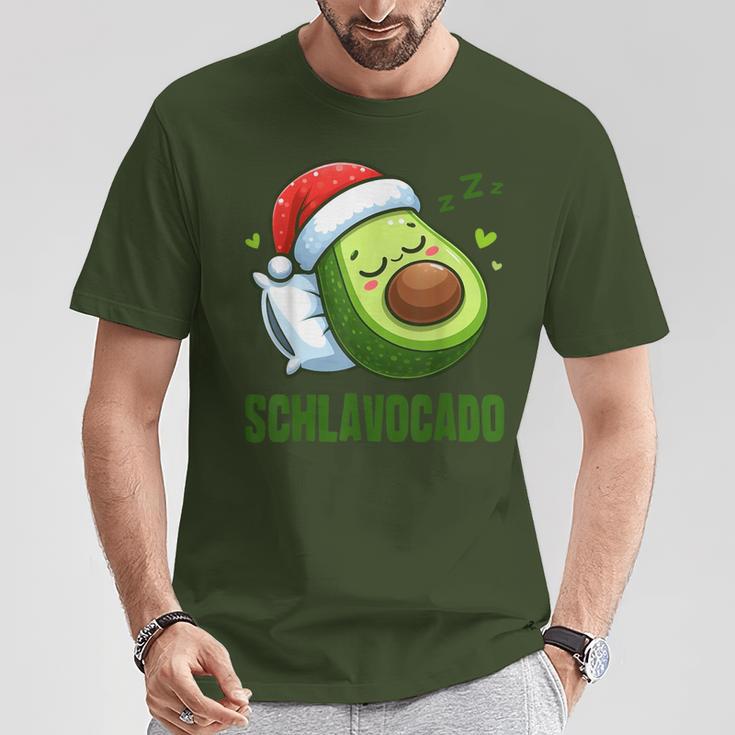 Schlavocado Official Pyjamas Sleep Avocado Christmas T-Shirt Lustige Geschenke