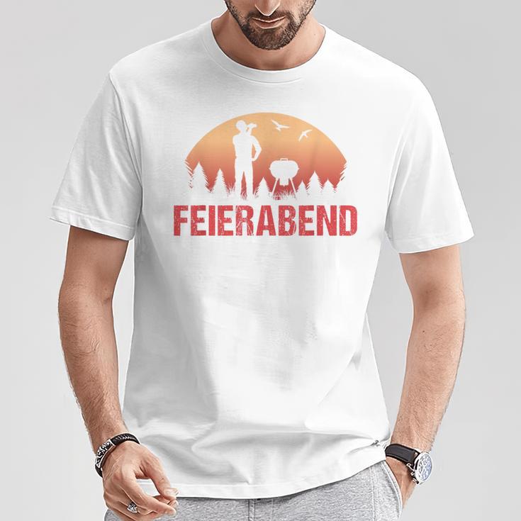 After Arbeit Faul Sein Fun Evening Brown T-Shirt Lustige Geschenke