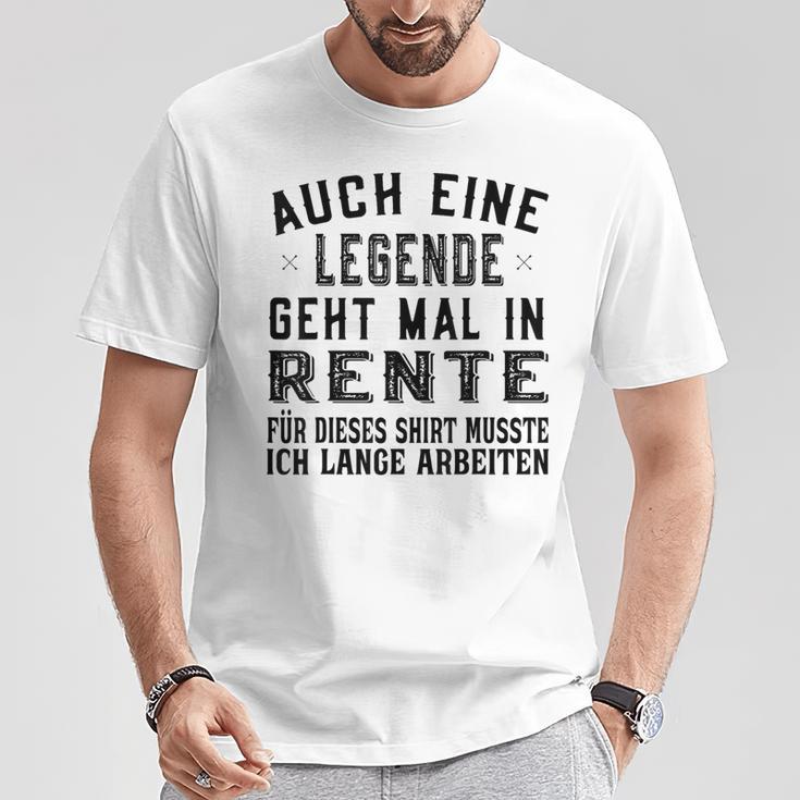 Auch Eine Legende Geht Mal In Retire Gray T-Shirt Lustige Geschenke