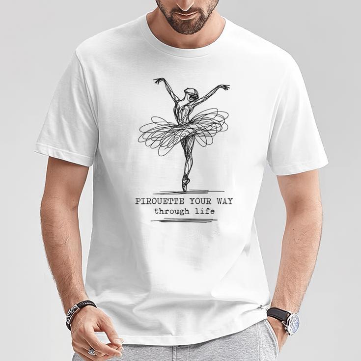 Ballet Dancer Ballerina T-Shirt Lustige Geschenke