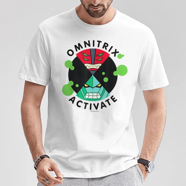 Ben 10 Omnitrix Activate Blue T-Shirt Lustige Geschenke