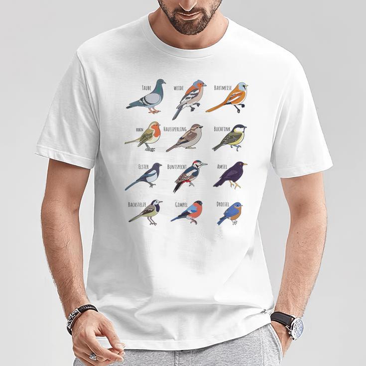 Birds Collection 'Ich Liebeogelund Die Natural' T-Shirt Lustige Geschenke