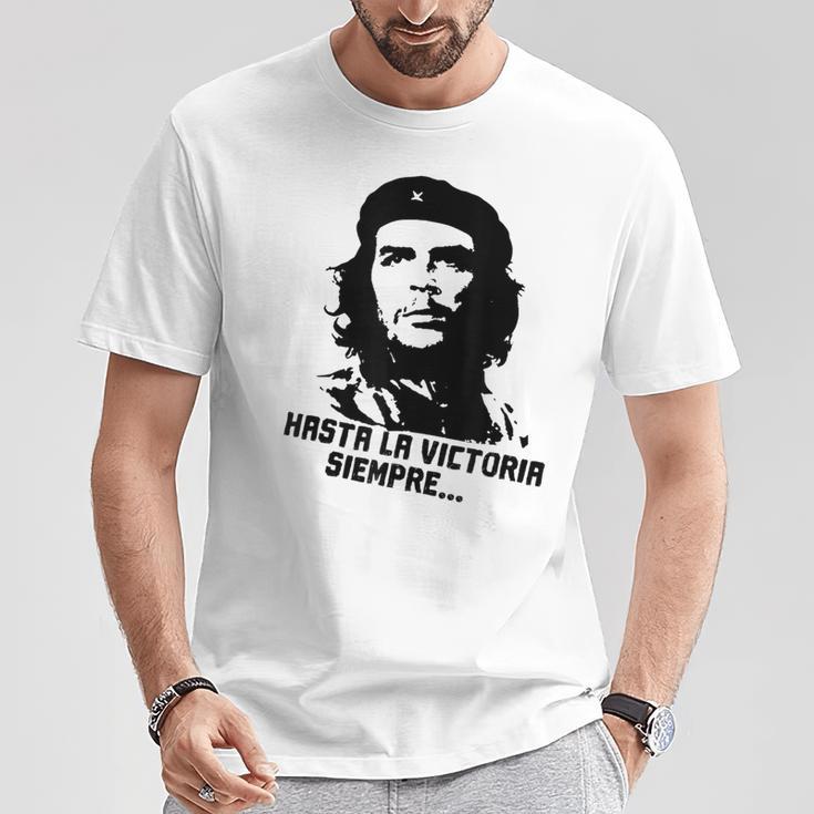 Che Guevara Cuban Revolution Hasta Laictoria Siempre Red T-Shirt Lustige Geschenke