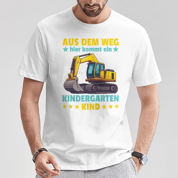 Children's Aus Dem Weg Hier Kommt Ein Kindergartenkind Digger T-Shirt Lustige Geschenke