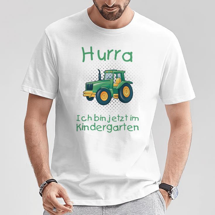 Children's Hurra Ich Bin Jetzt Im Kindergarten T-Shirt Lustige Geschenke