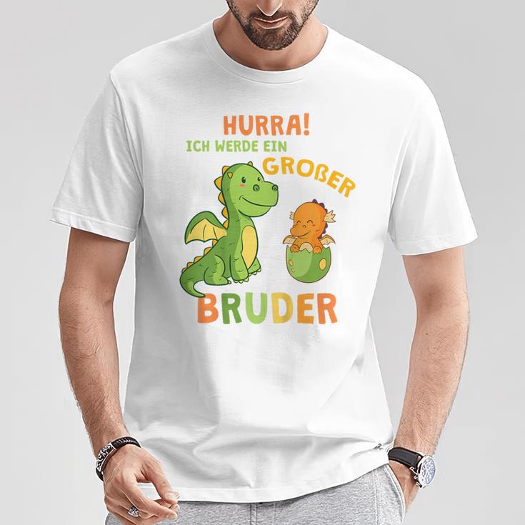 Children's Ich Werde Ein Großer Bruder Dinosaur Dino Bru T-Shirt Lustige Geschenke