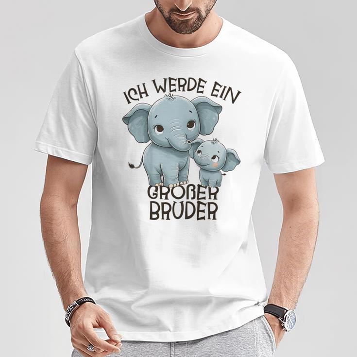 Children's Ich Werde Großer Bruder 2025 Elephant T-Shirt Lustige Geschenke