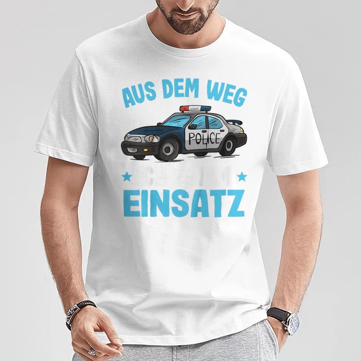 Children's Police Aus Dem Weg Bin Im Einsatz Boys Police T-Shirt Lustige Geschenke