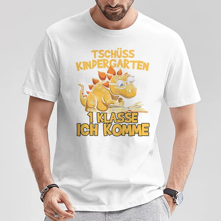 Children's Tschüss Kindergarten 1 Klasse Dino Dinosaur T-Shirt Lustige Geschenke