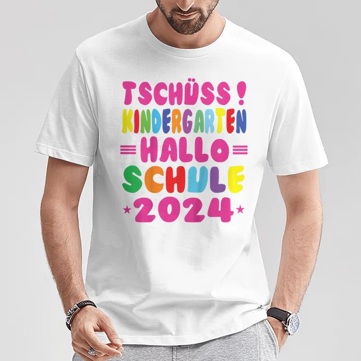 Children's Tschüss Kindergarten Hello School 2024 1St Class T-Shirt Lustige Geschenke